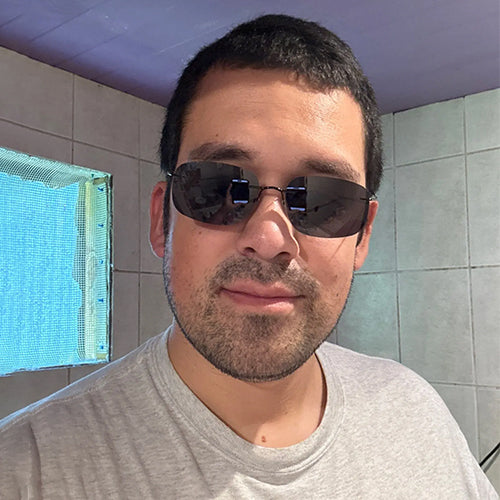 Ultralight Titanium Rimless Sunglasses !