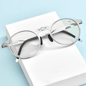 FONEX Photochrome Grau Anti Blau Blocking Folding Lesebrille Männer Frauen 2020 Hyperopie Schraubenlose Faltbare Brillen LH014